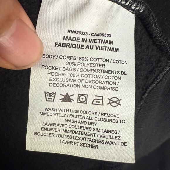 Nike Sportswear NSW Club Fleece Half Zip Pullover Sweatshirt Black Mens XL READ - Picture 7 of 9